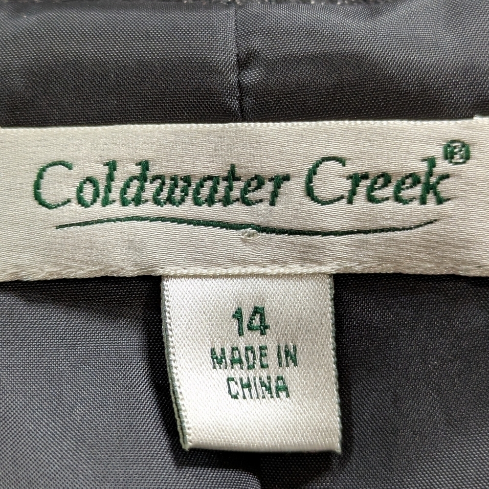 Colwater Creek Black Purple Colorful Beaded Open Jacket 14 - Picture 6 of 9